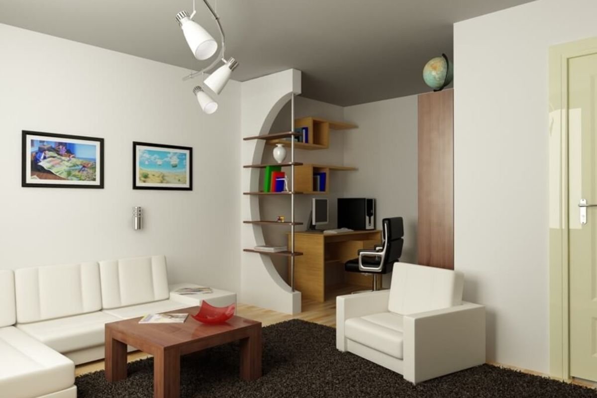 Расстановка мебели в однокомнатной квартире