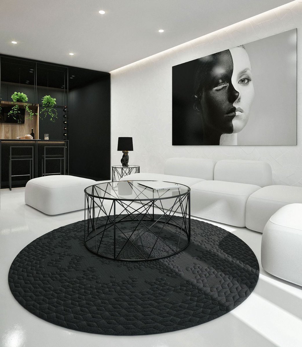 Дизайн квартиры в черном цвете