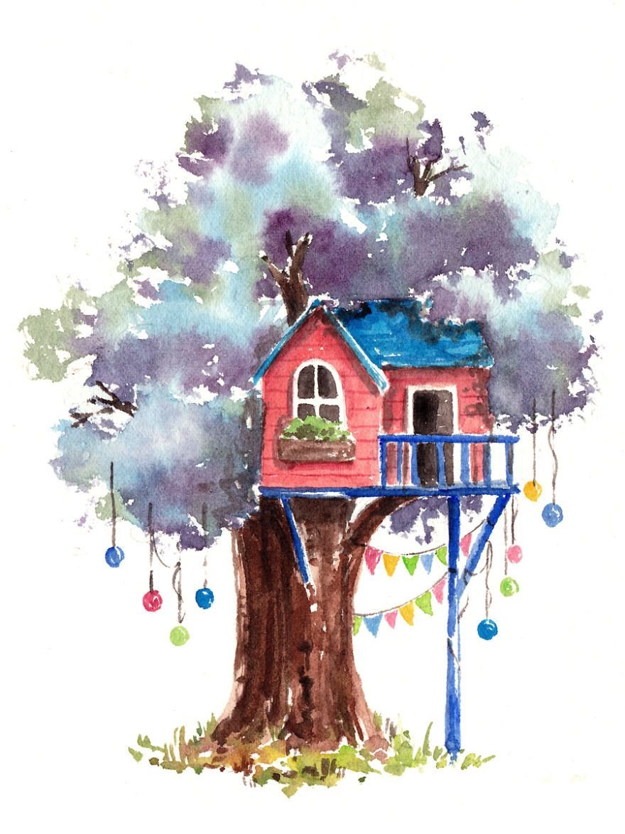 Дом дерево человек
