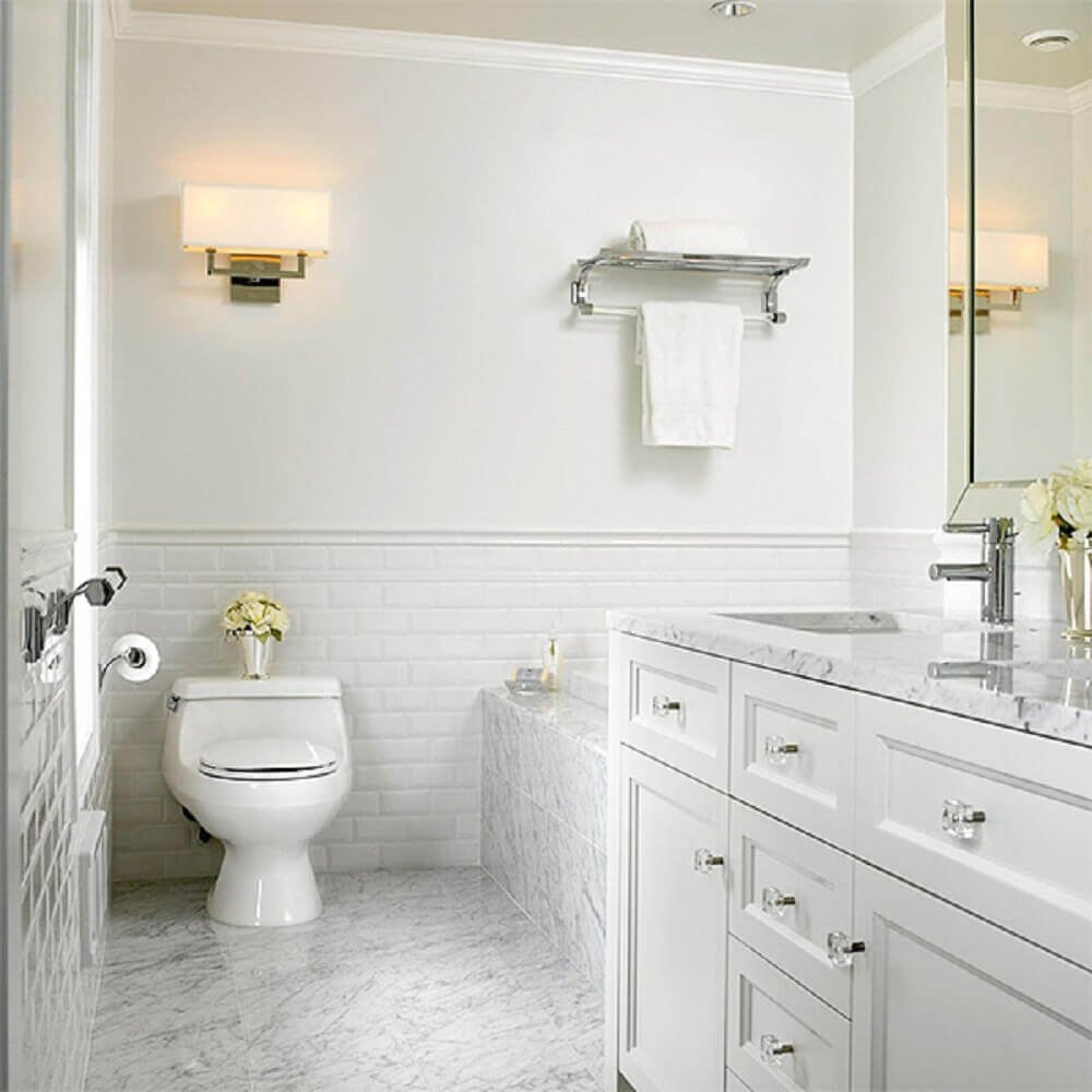 Белая ванная комната дизайн