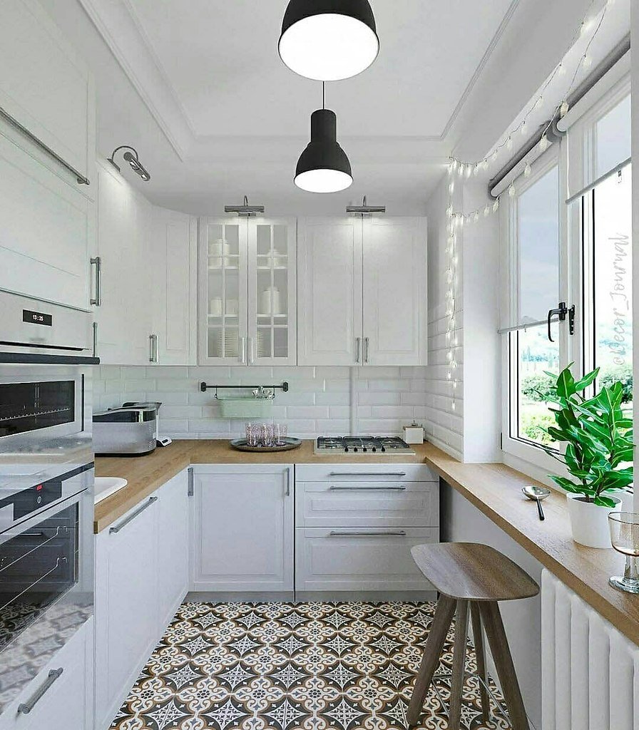 Белая кухня в интерьере