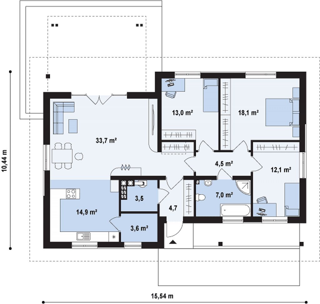 Планировки одноэтажных домов