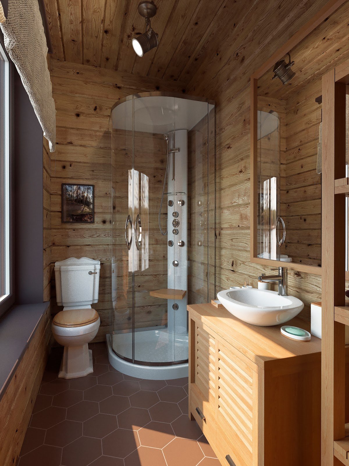 Дизайн ванной комнаты в доме