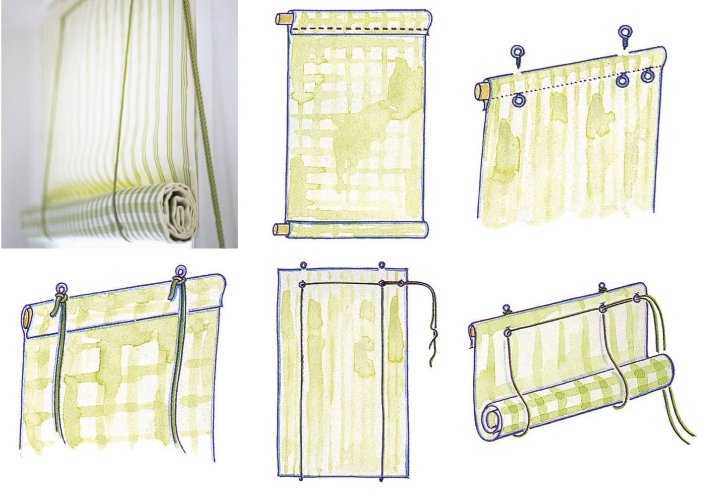 Как сшить римские шторы своими руками: пошаговая инструкция с фото