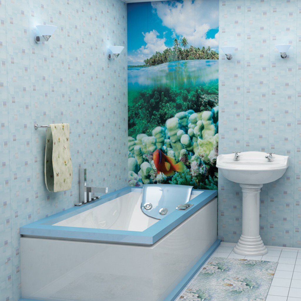 Ванная комната из пластиковых панелей