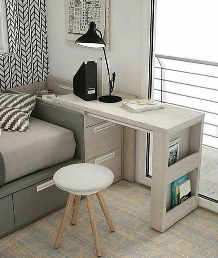 Письменный стол компактный для маленькой комнаты