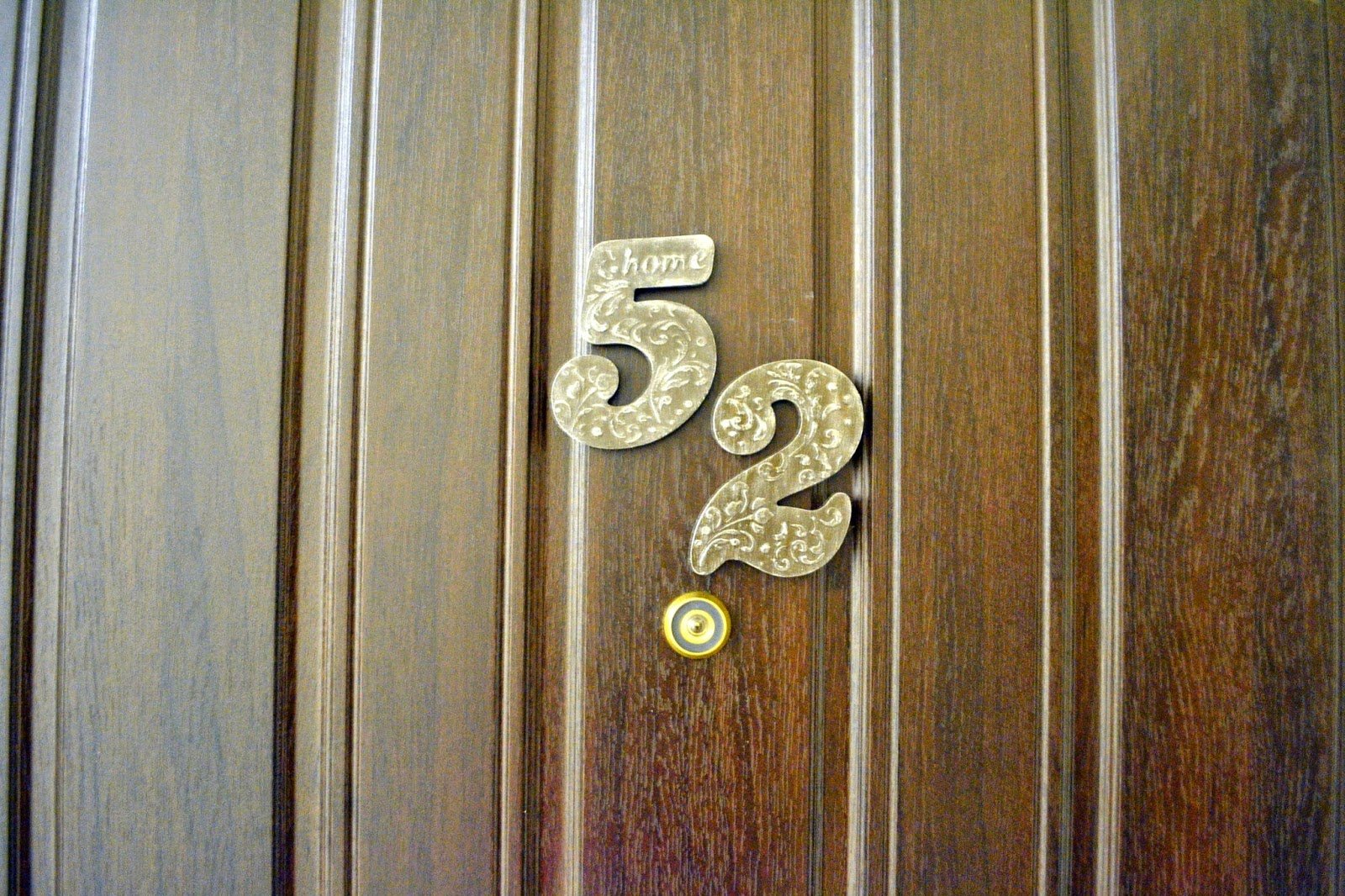 Цифра 1 для квартиры на дверь
