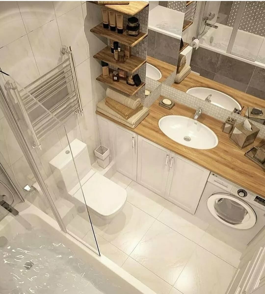 Совместная ванна с туалетом дизайн