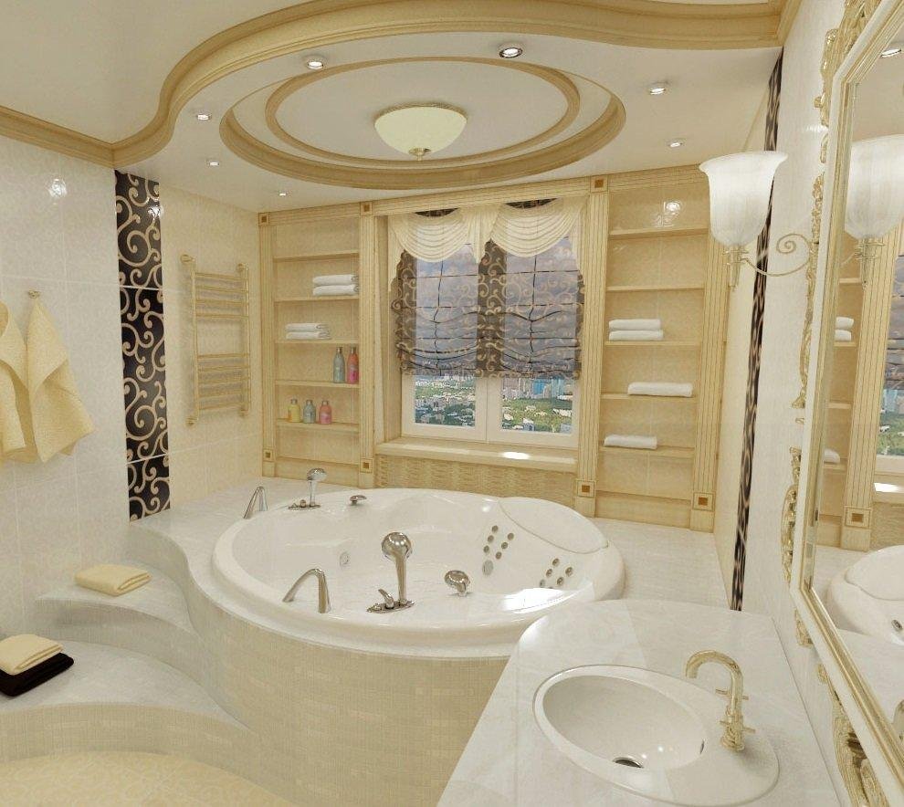 Дизайн ванны с угловой ванной