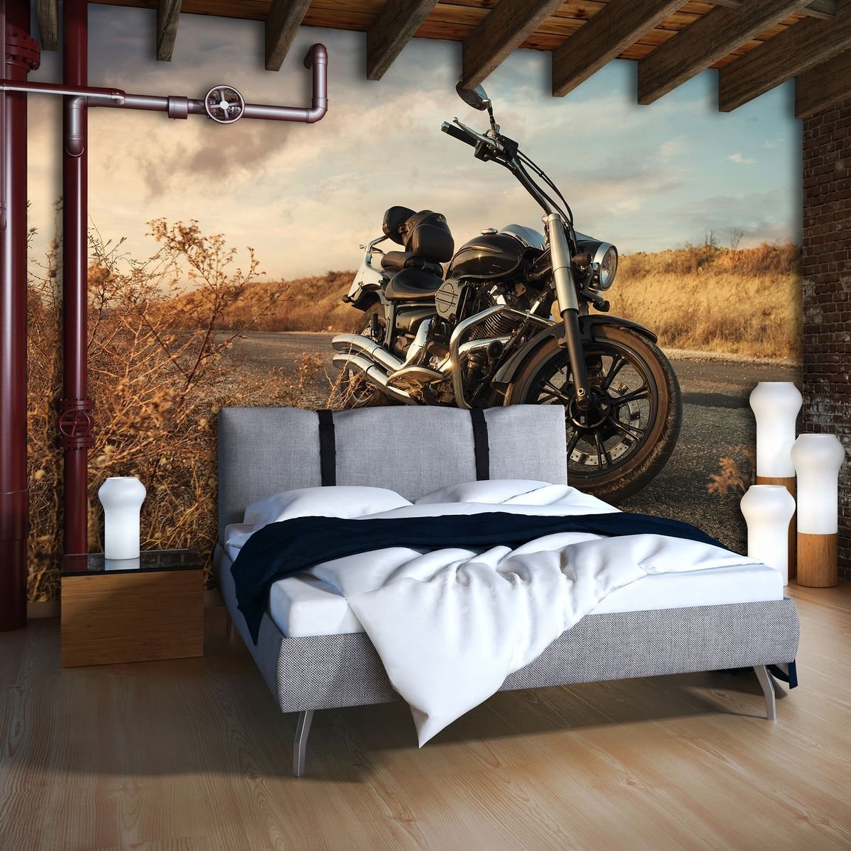 Мотоцикл в комнате