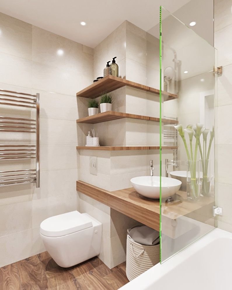 Полки в ванную комнату – оптимизируем пространство