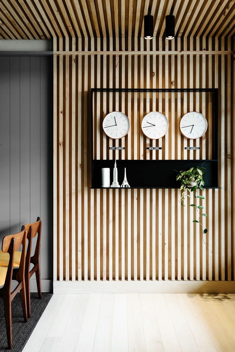 Декоративные деревянные рейки на стену