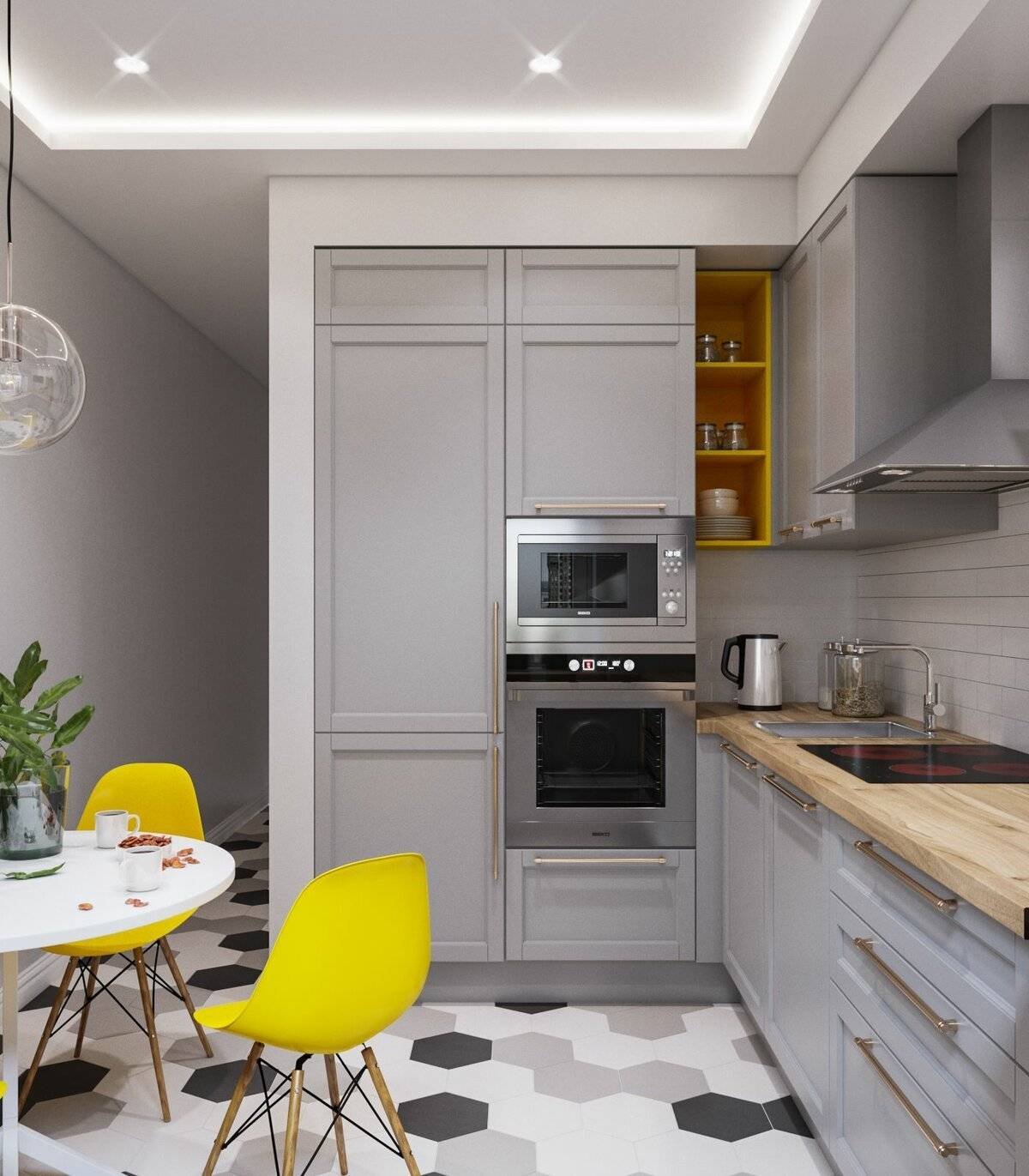 Дизайн кухни 9 кв.м 2022-2023: 300+ реальных фото различных дизайнов +новинки
