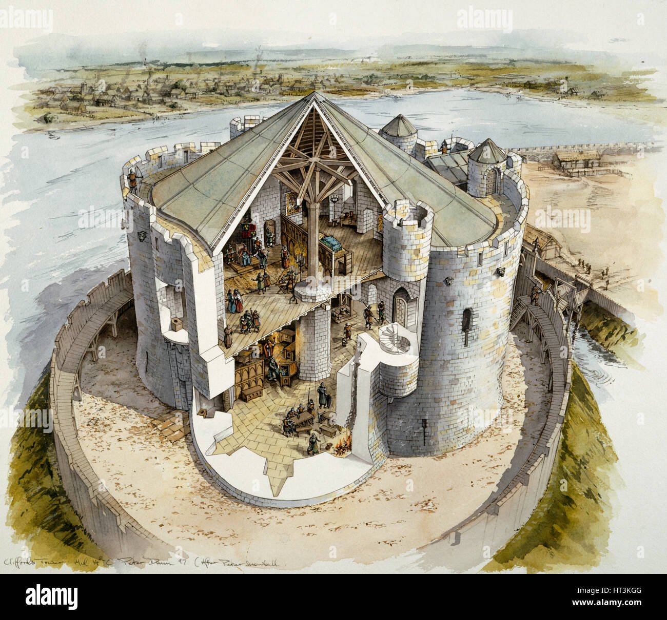 Построена в 14 веке. Донжон в средневековом замке. Донжон башня в средневековье. Донжон в замке средневековья. Феодальный замок донжон.