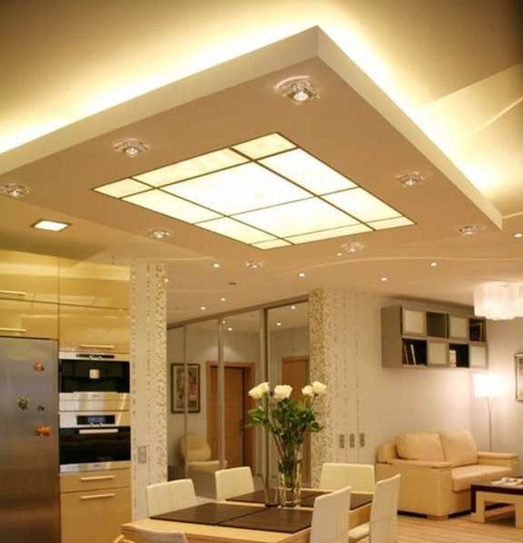 Потолок освещение дизайн