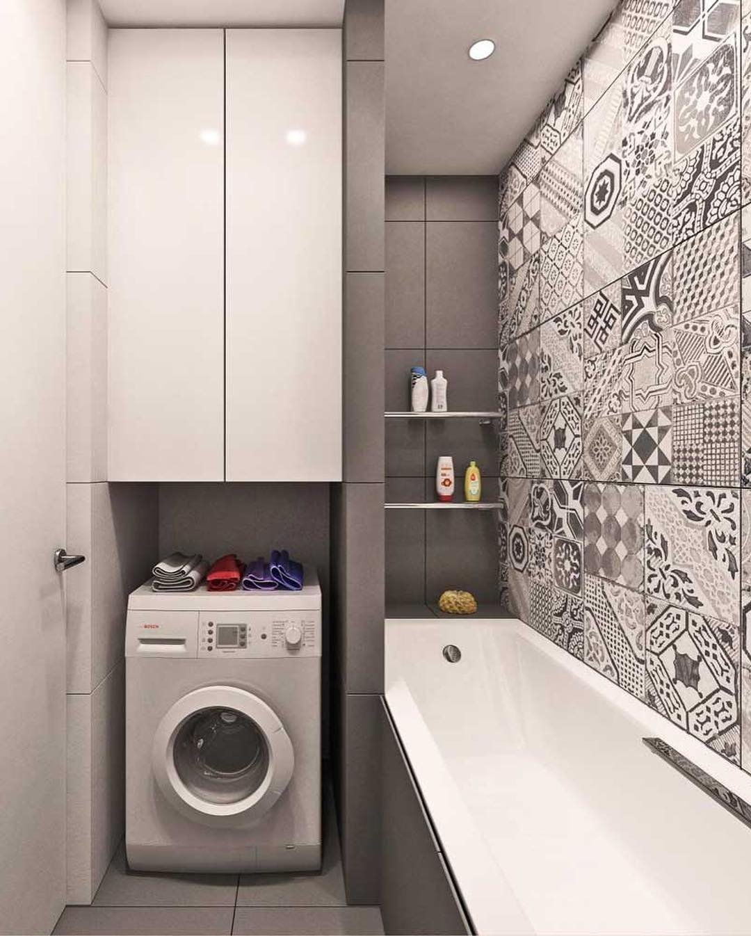 Дизайн ванных комнат без унитаза (59 фото)