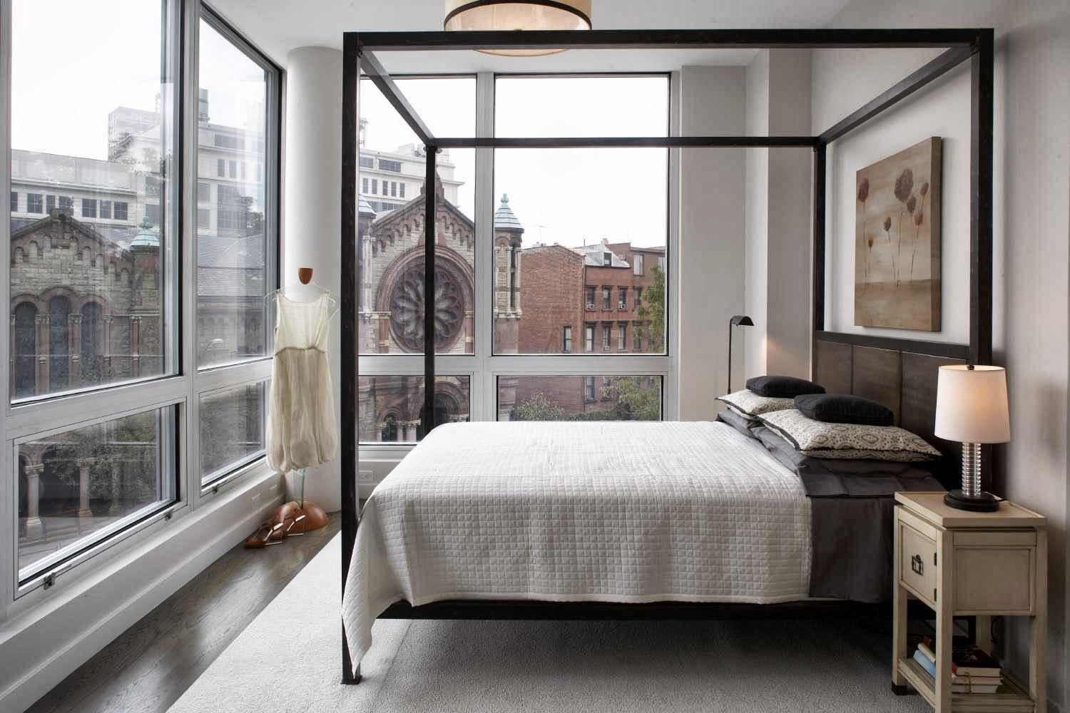 The bed is the window