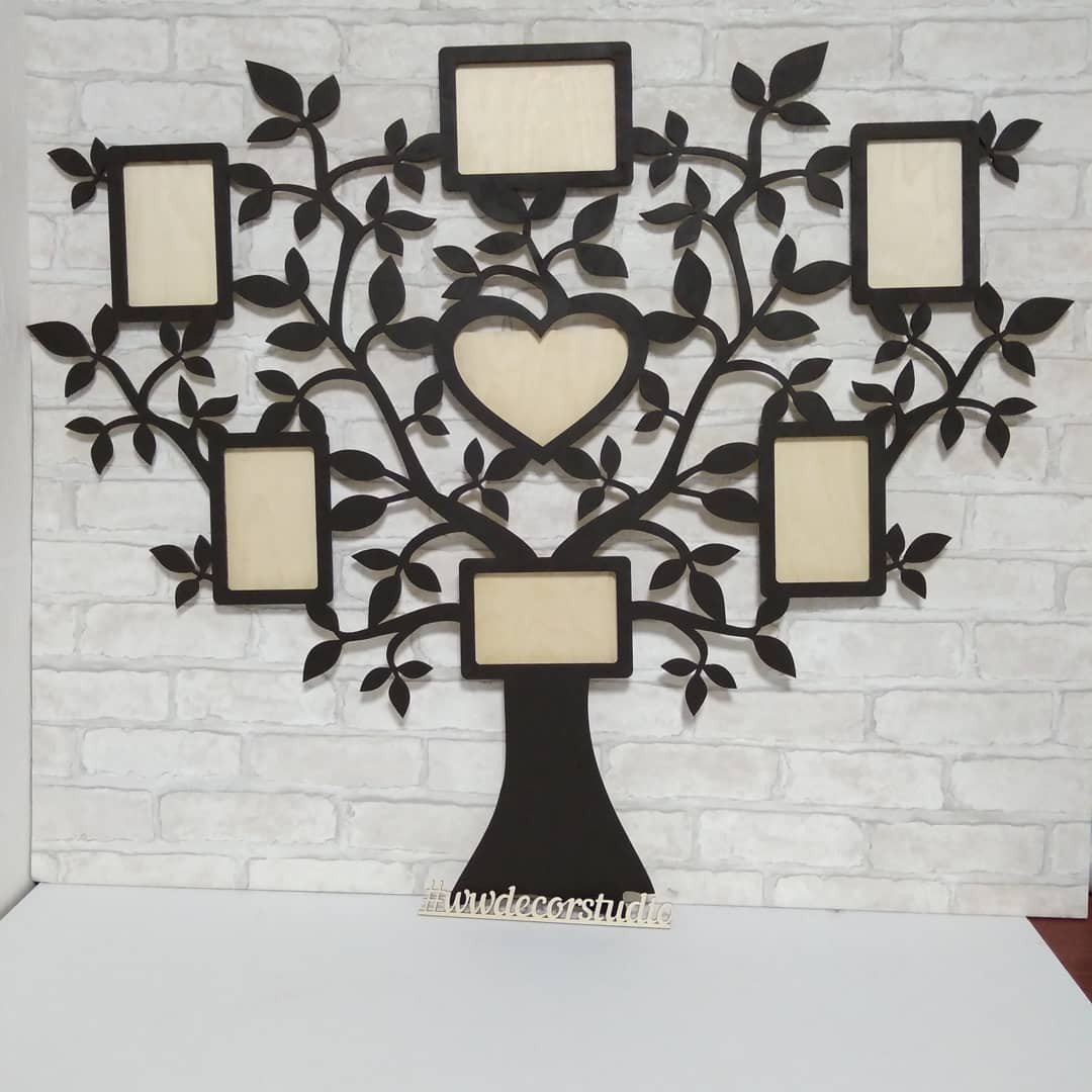 Семейное дерево на стену из фанеры