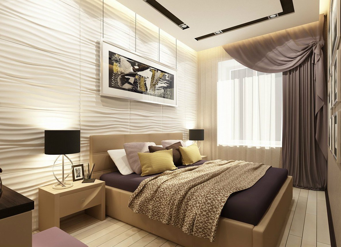 Комната спальня дизайн интерьера