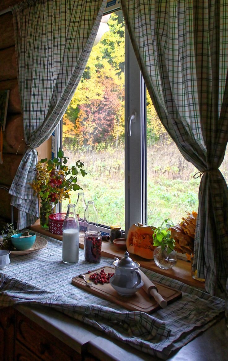 Вид из деревенского окна - 70 фото