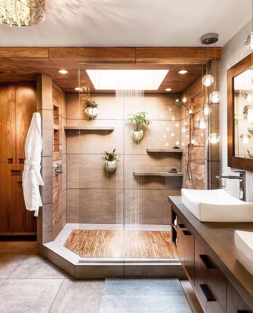 Интересный дизайн ванной комнаты