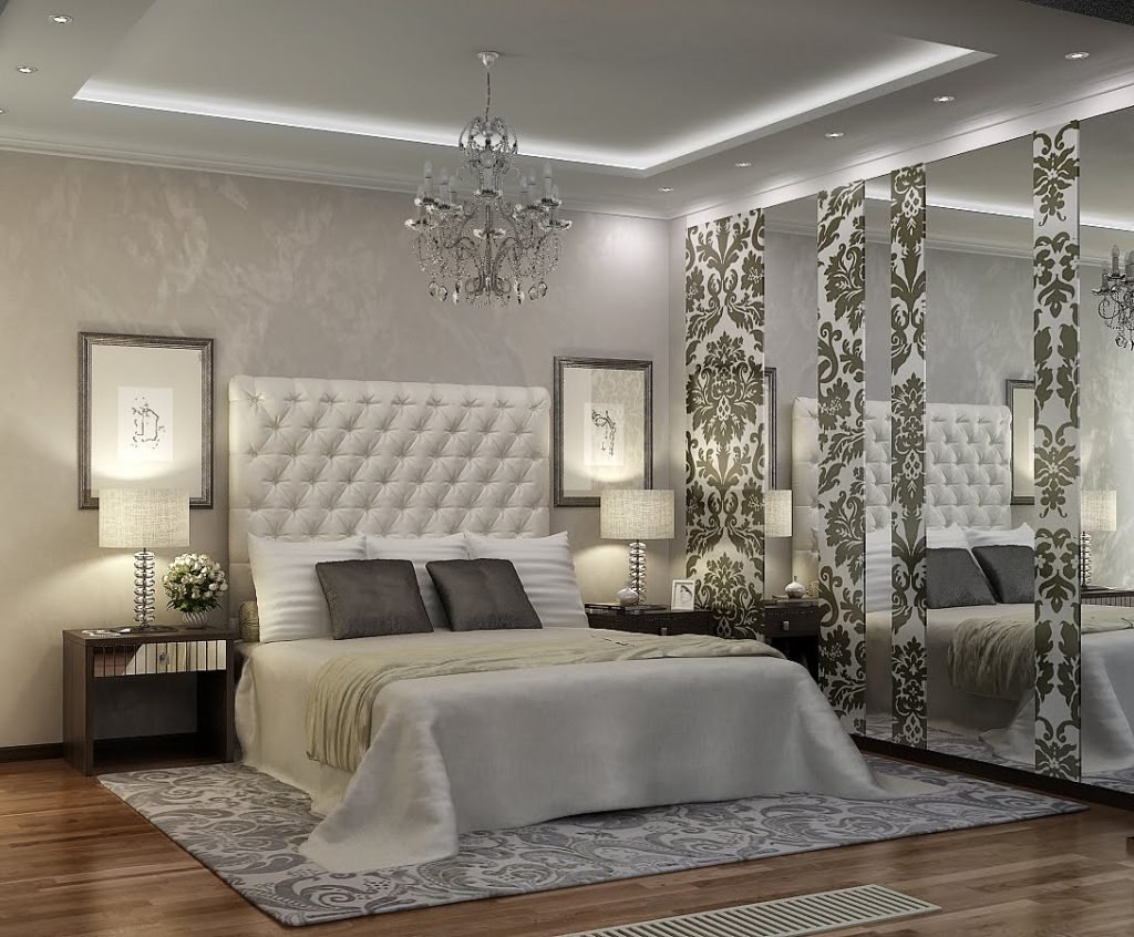 Красивый дизайн спальни в современном стиле