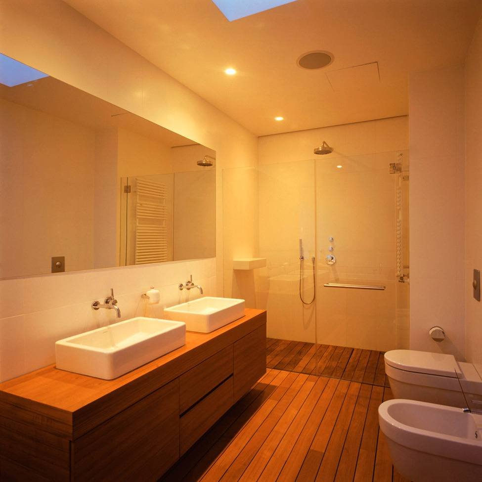 Дизайн освещения в ванной