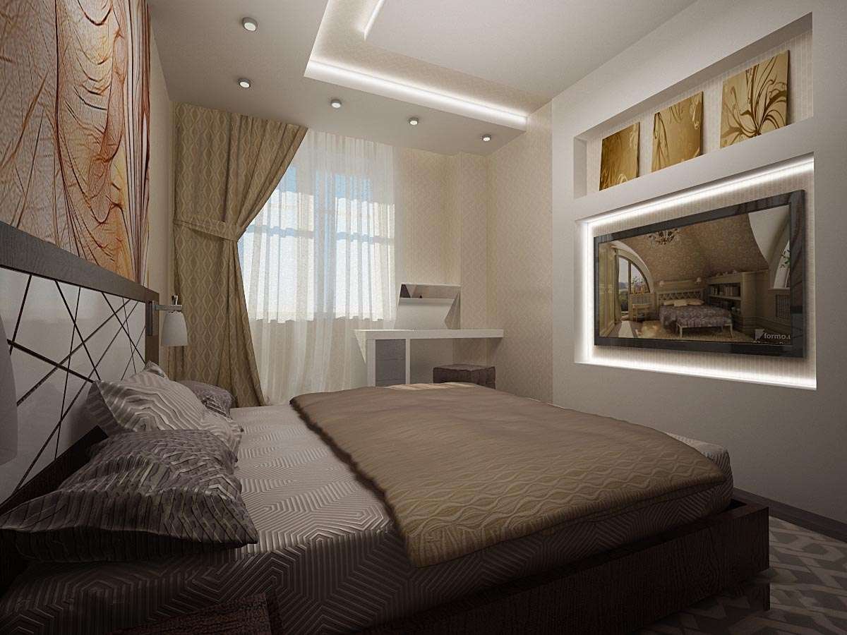 Дизайн спальни в панельном доме