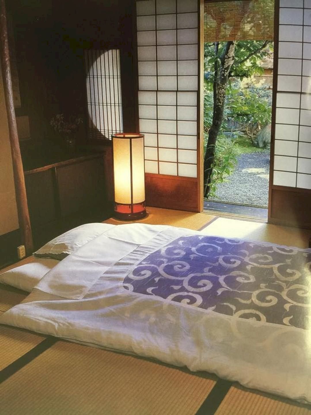 Традиционная японская спальня