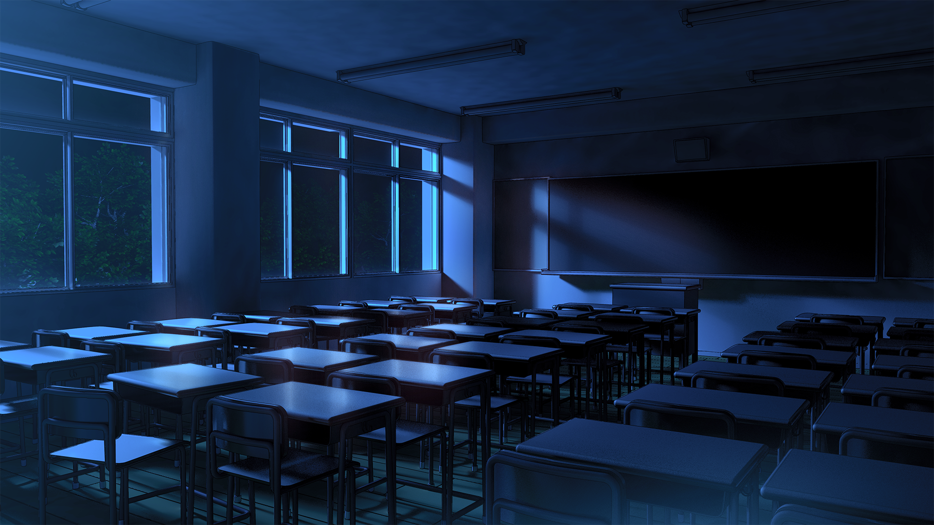 Школа ночью. Night Classroom. Original Classrooms. Winter Wallpaper for Classroom. Empty class Night.