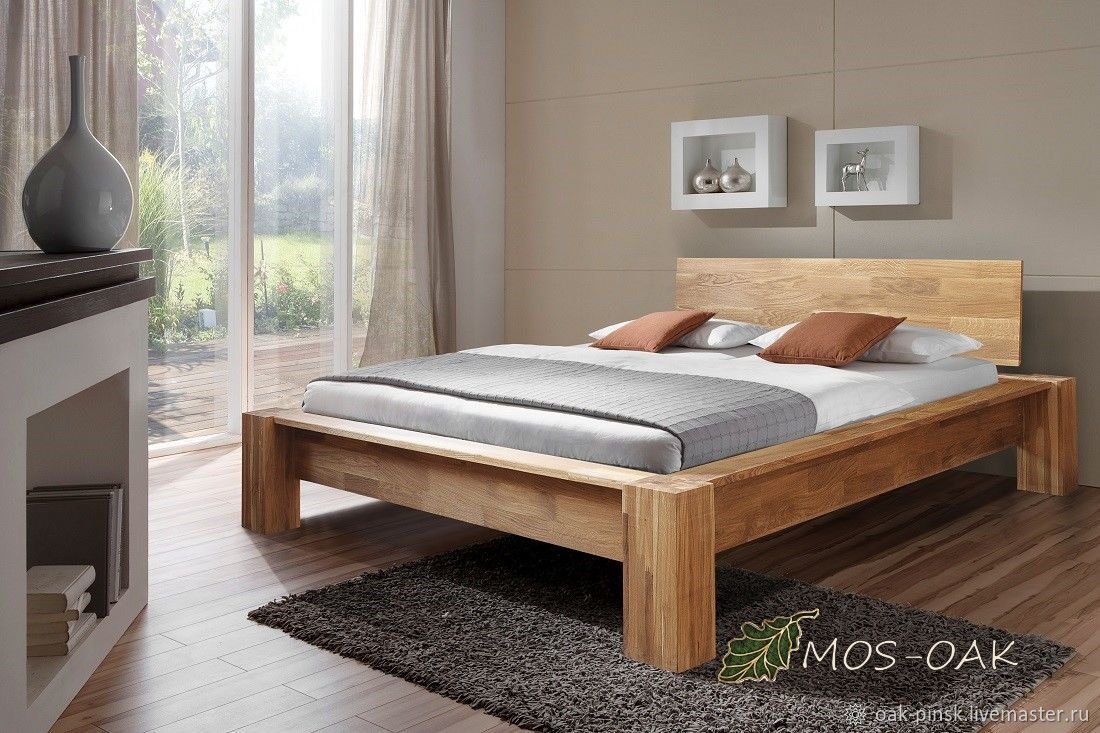 Кровати из массива в стиле лофт