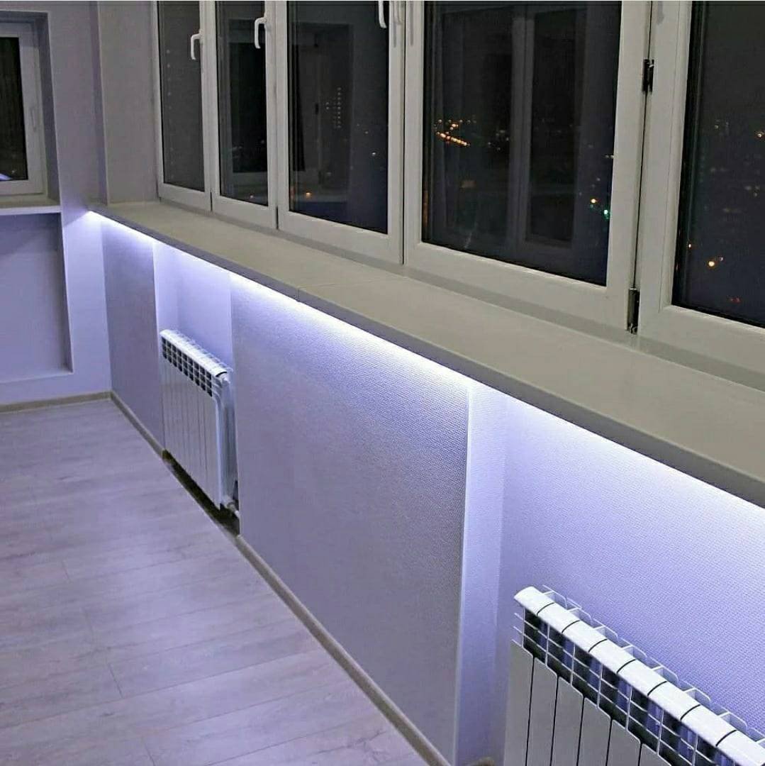 Подсветка балкона
