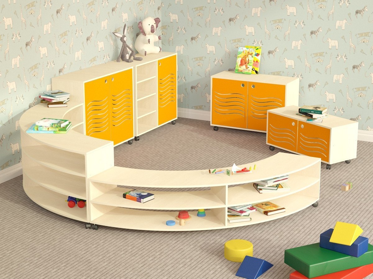Стеллажи доу. Мебель для детского сада. Детская мебель для детского сада. Модульная мебель для детского сада. Современная мебель для детского сада.