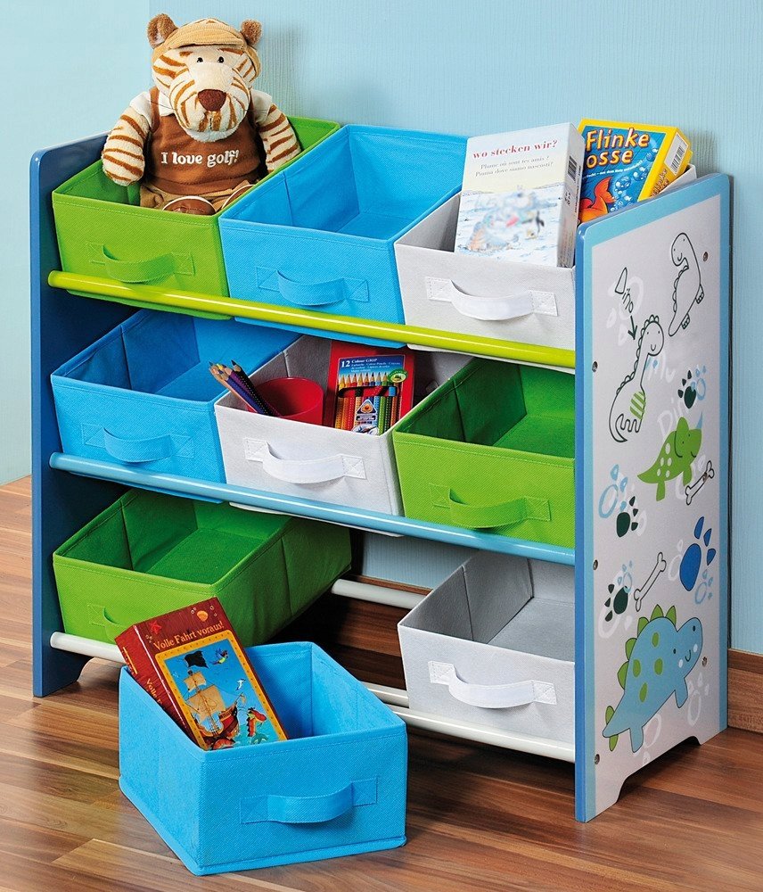 Детский шкаф для игрушек с ящиками