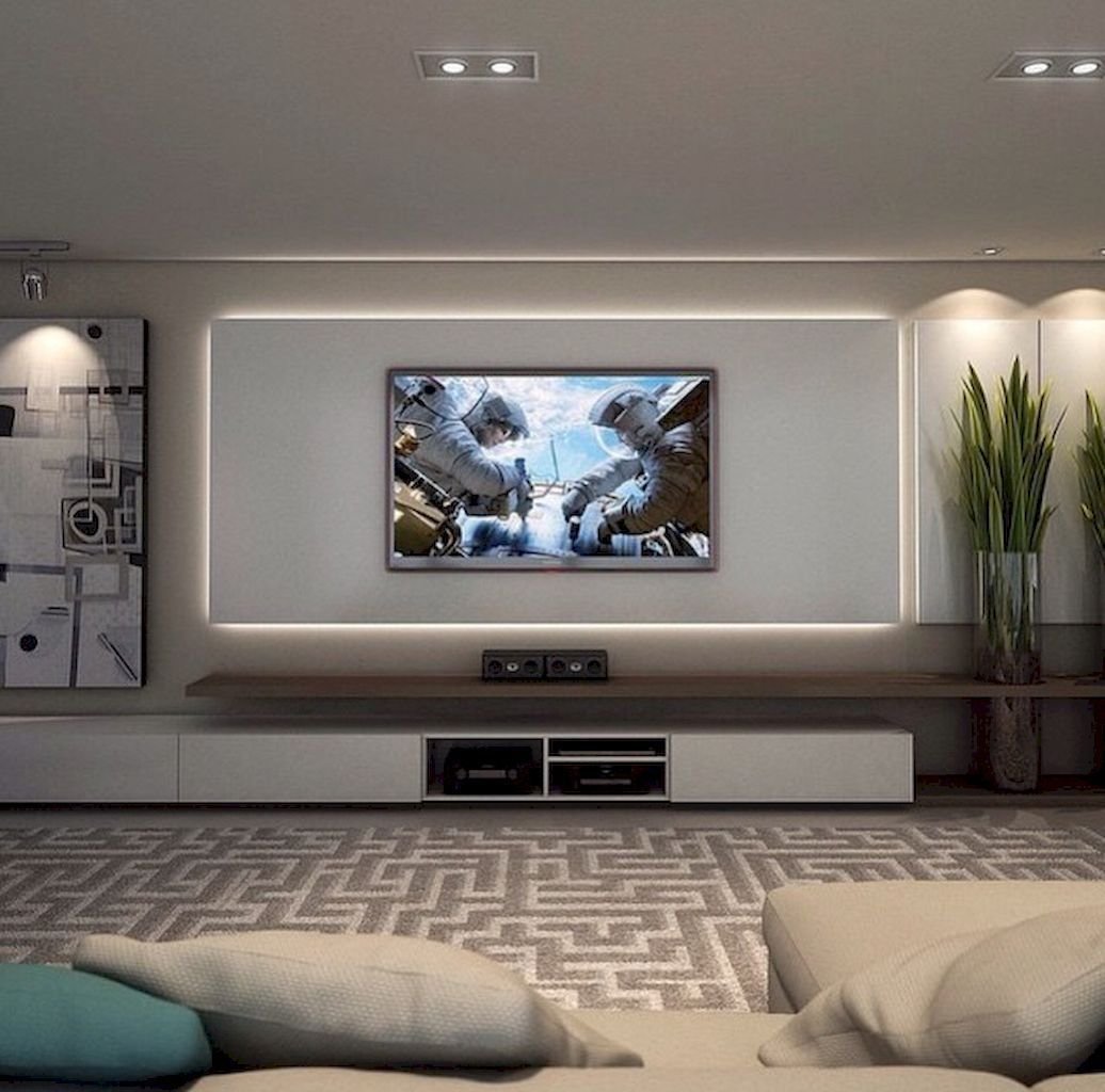 Дизайн гостиной с телевизором