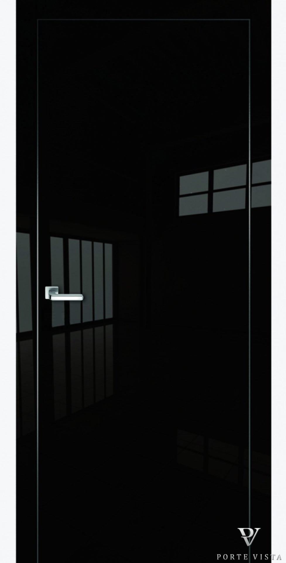 Дверь межкомнатная стеклянная черная