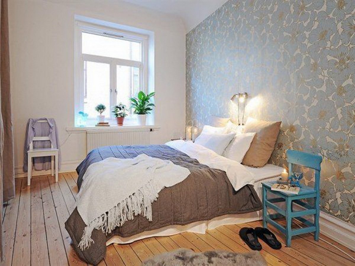 Скандинавский стиль в интерьере квартиры спальня