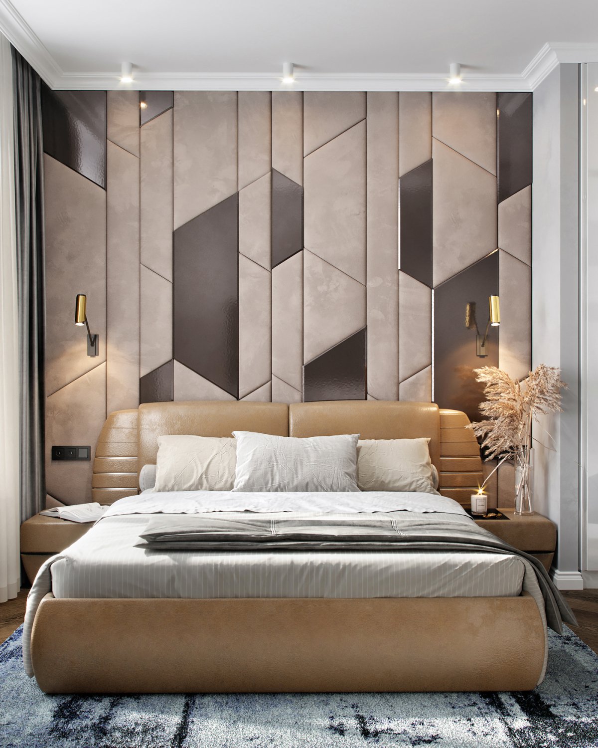 Стеновая панель для кровати