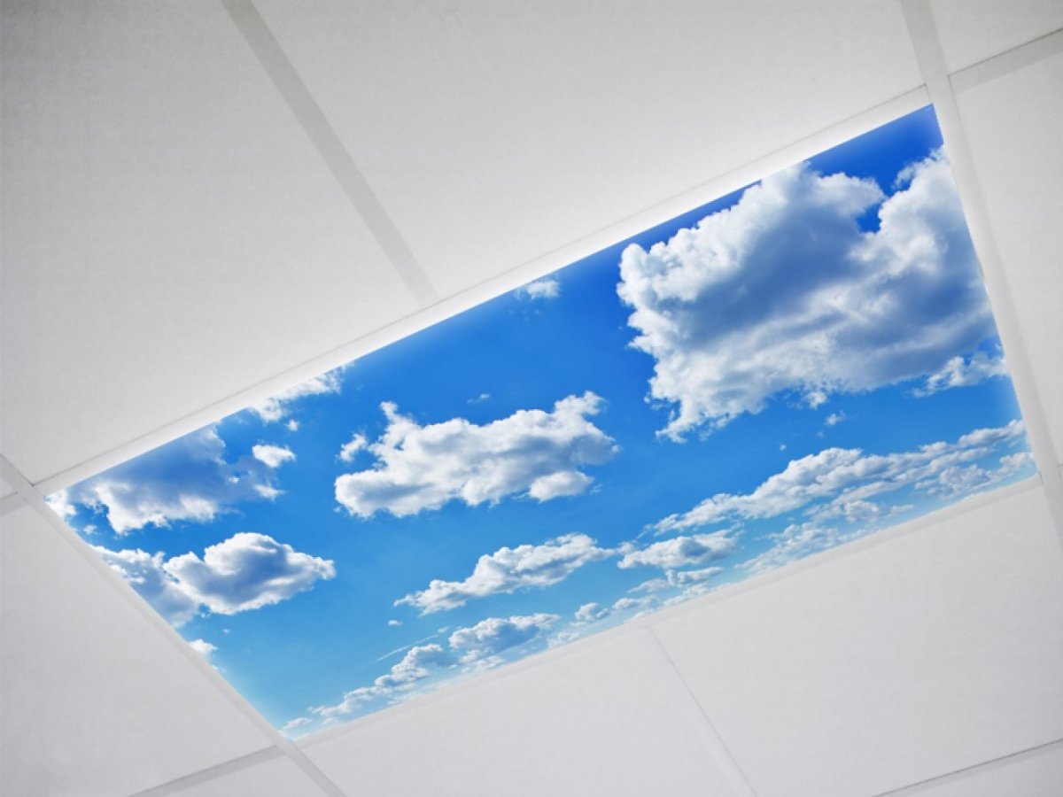 Потолок в виде облаков