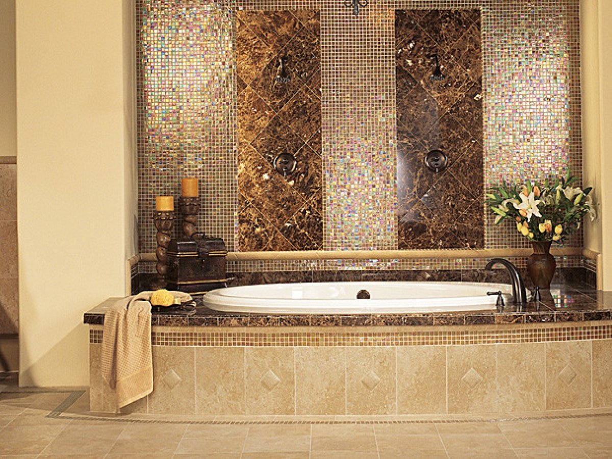 Дизайн ванной комнаты плитка мозаика