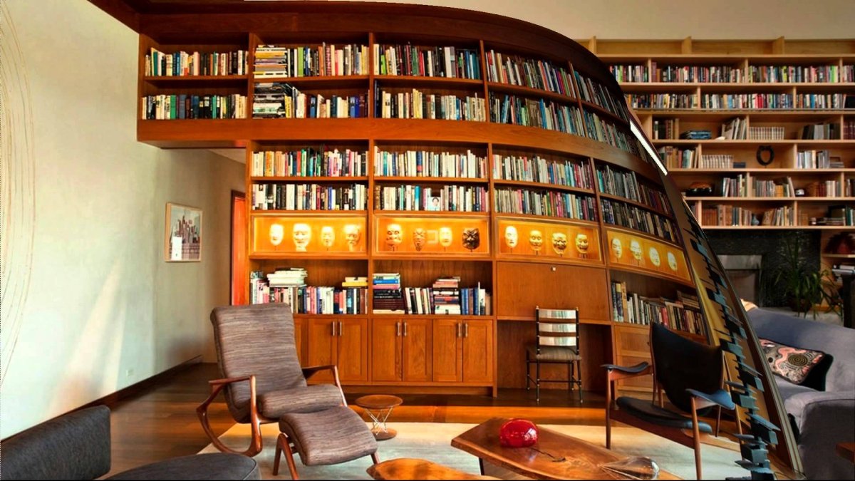 Мебель для библиотеки в современном стиле