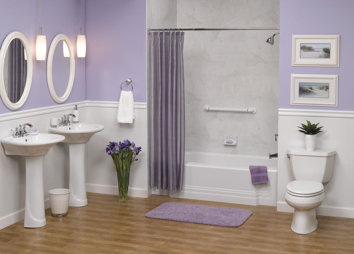 Фиолетовая ванная