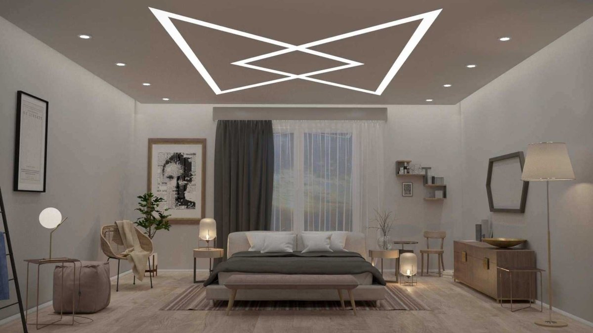 Прямоугольные встраиваемые светильники в потолок