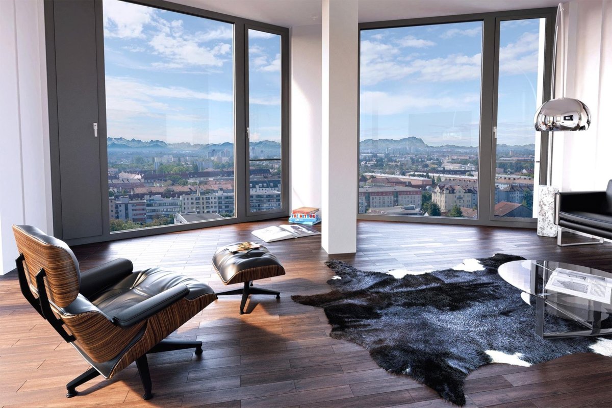 Комната с панорамным окном