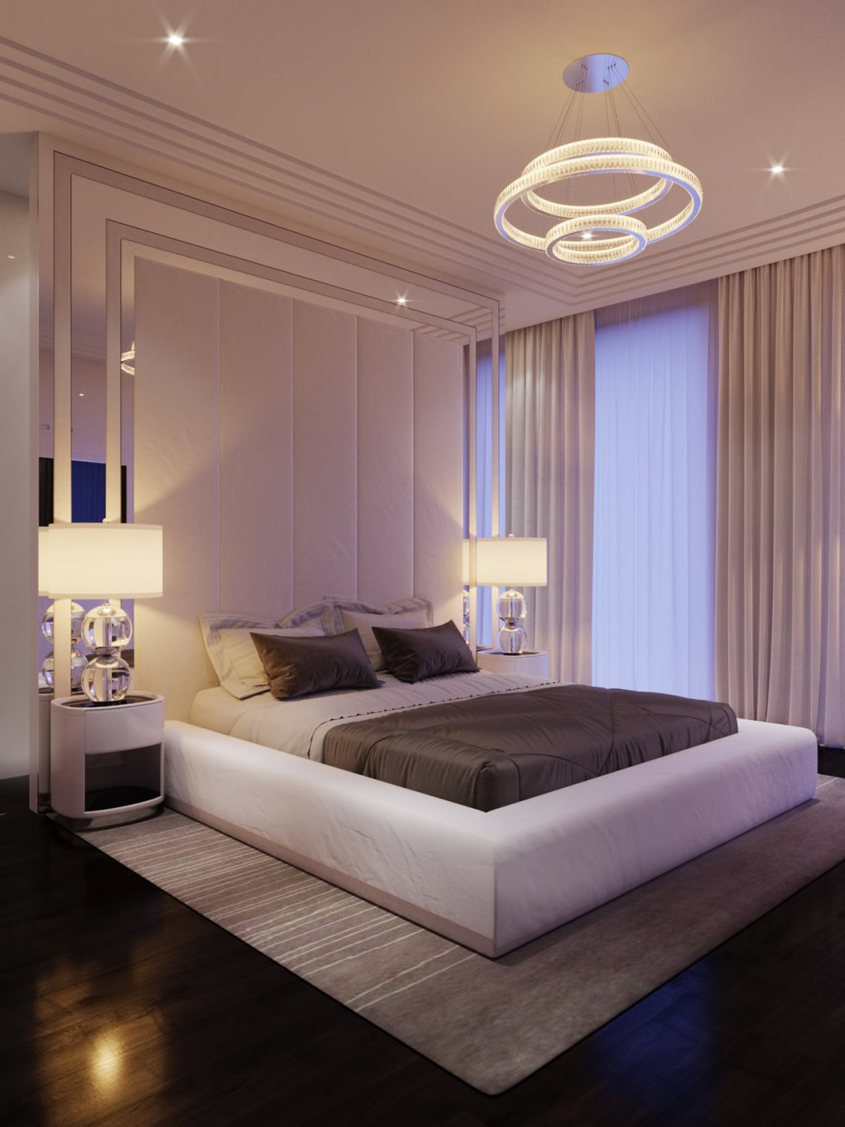 Дизайн света в спальне