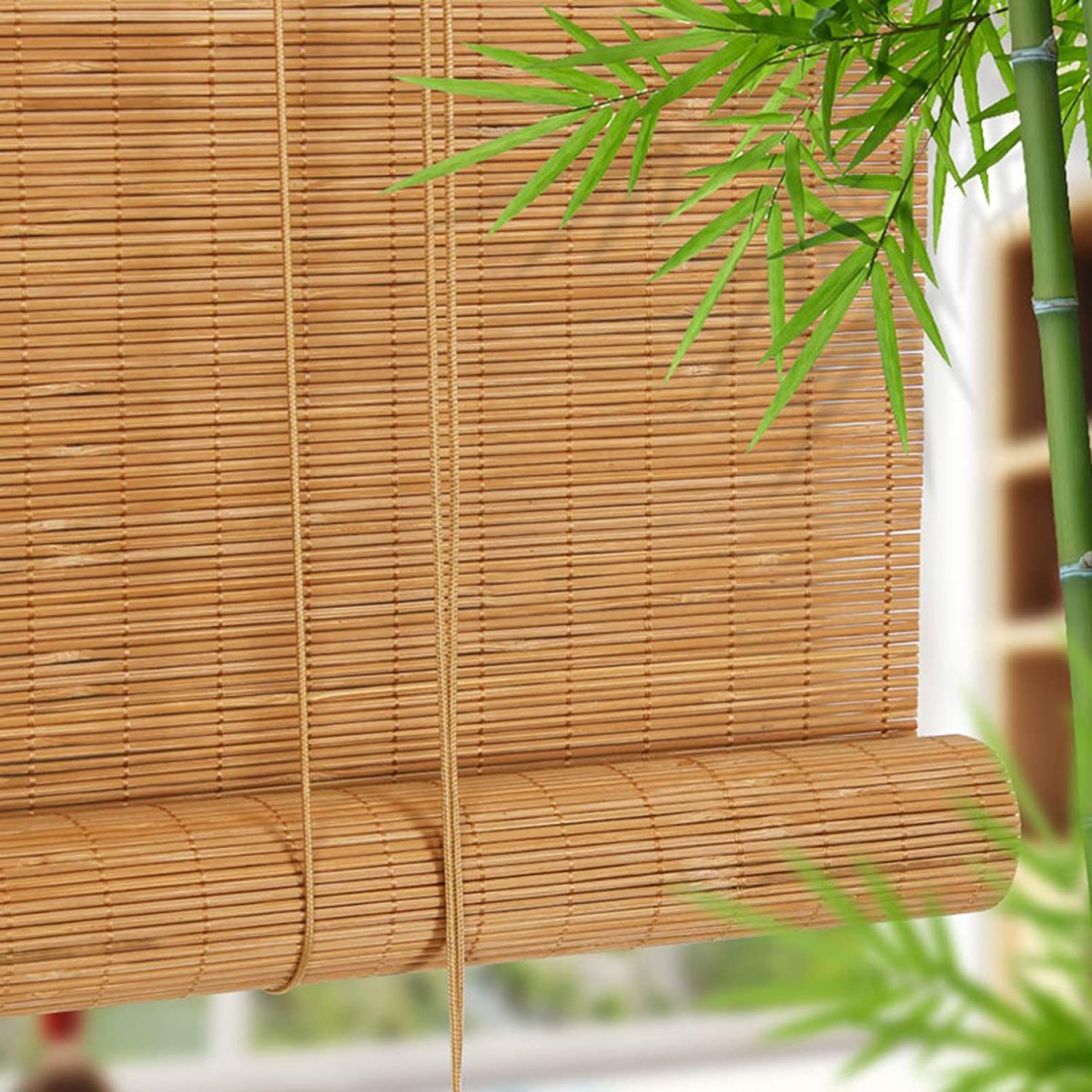 Бамбуковые шторы в интерьере
