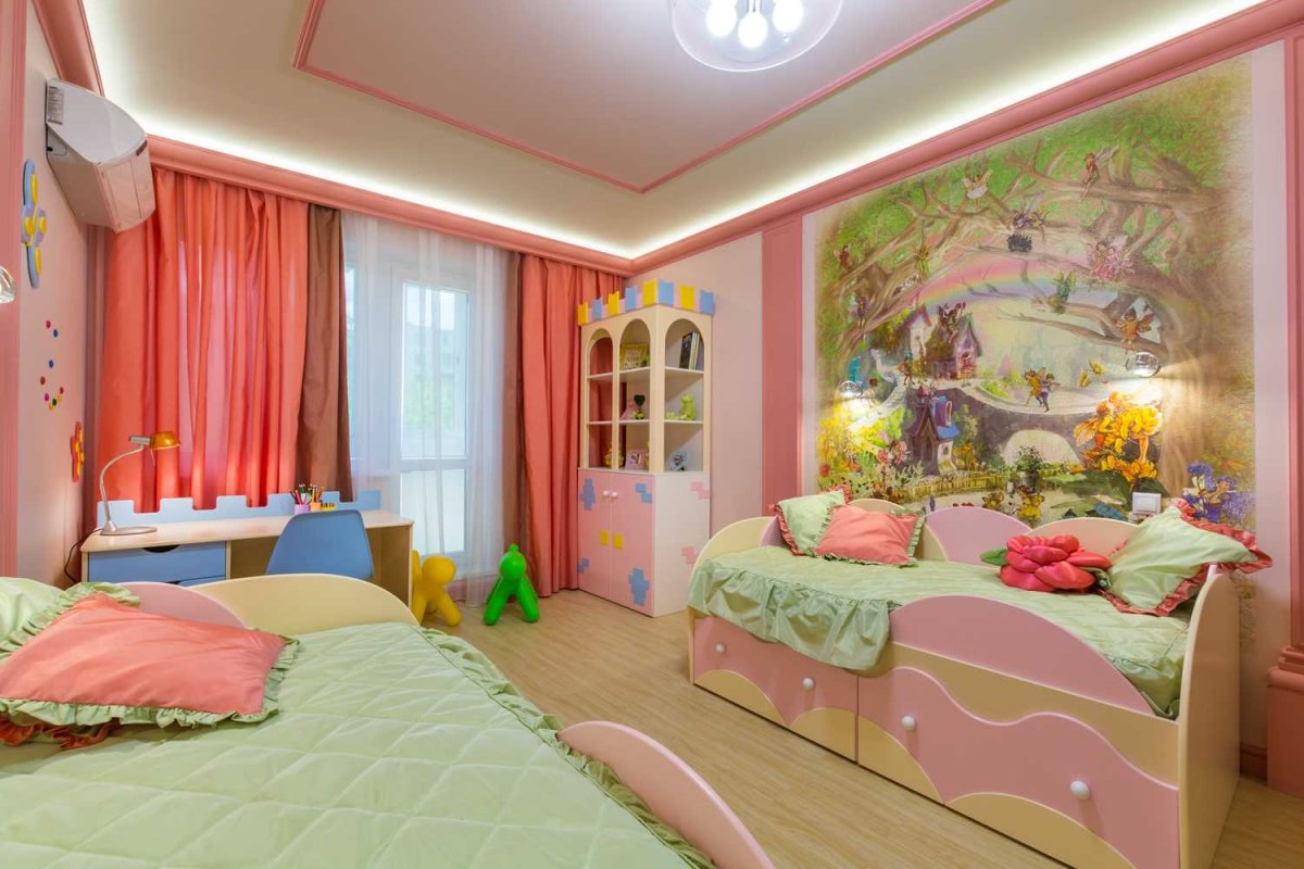 Ремонт детской комнаты для двоих