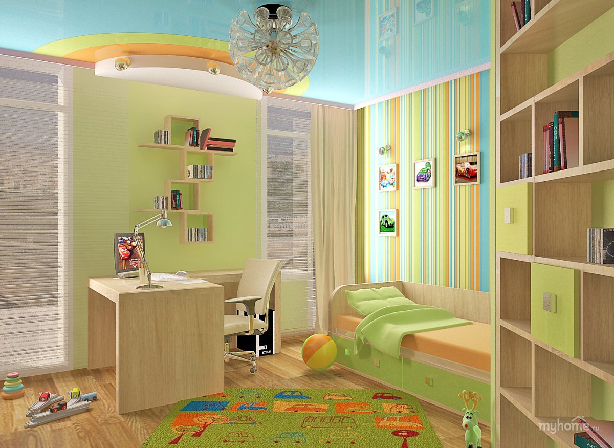 Мебель для детской комнаты мальчику школьнику