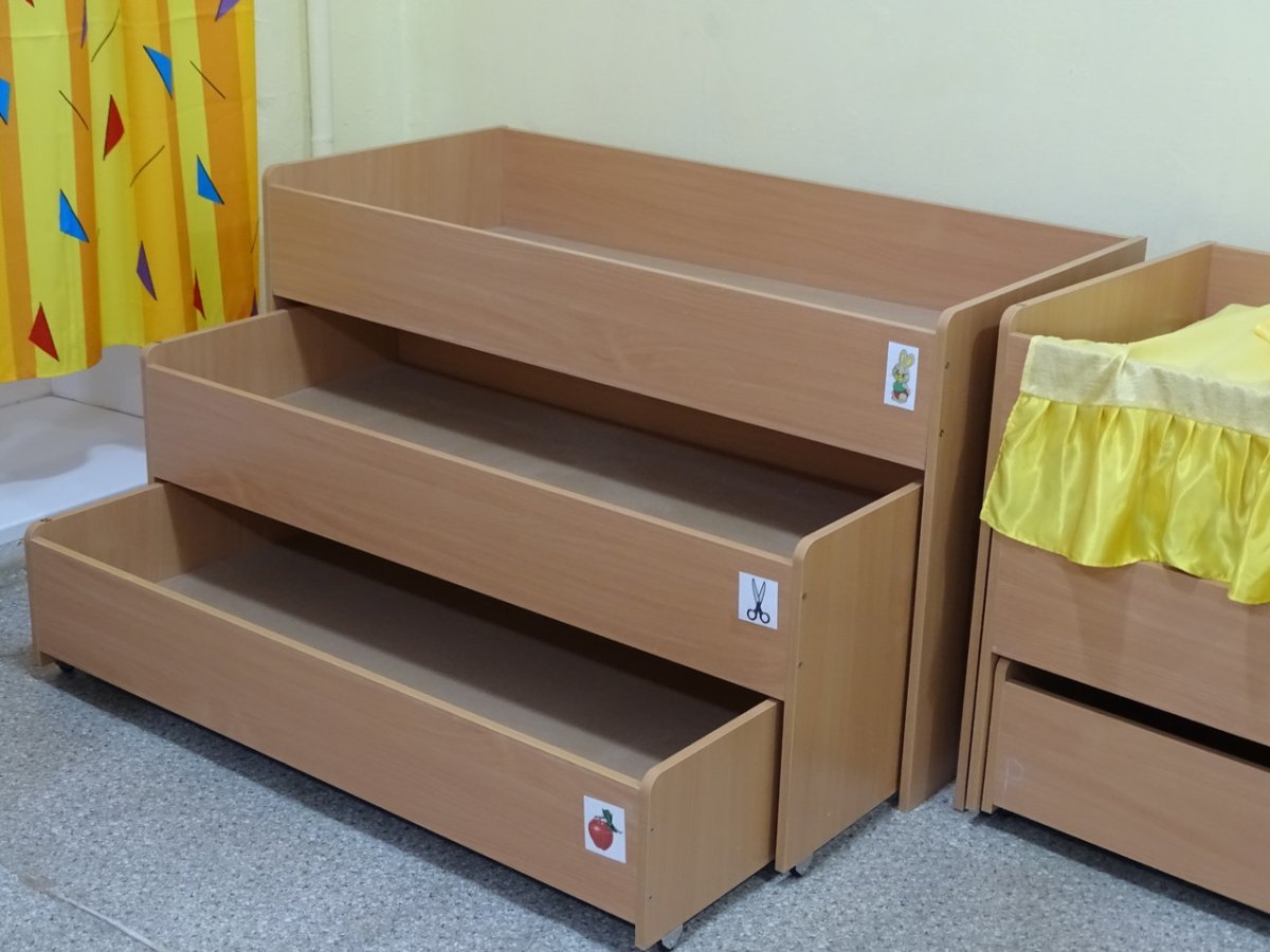 Выдвижные кровати для детского сада