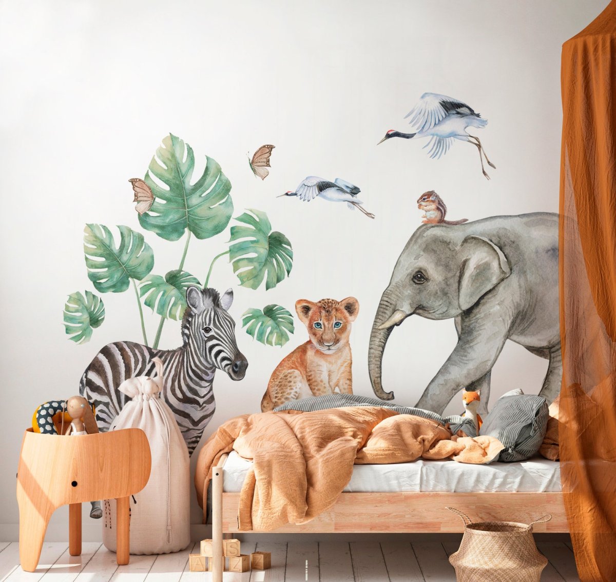Детская комната в стиле сафари